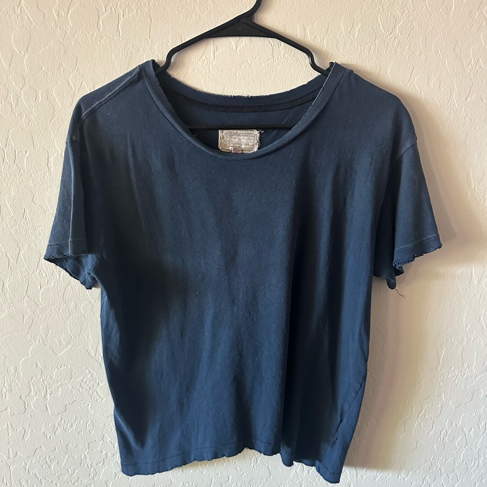 Current/Elliott Navy Short Sleeve Tee